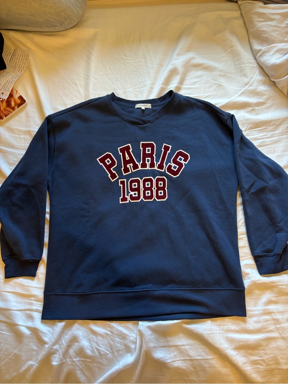 Navy 'Paris 1988' Crewneck Sweatshirt